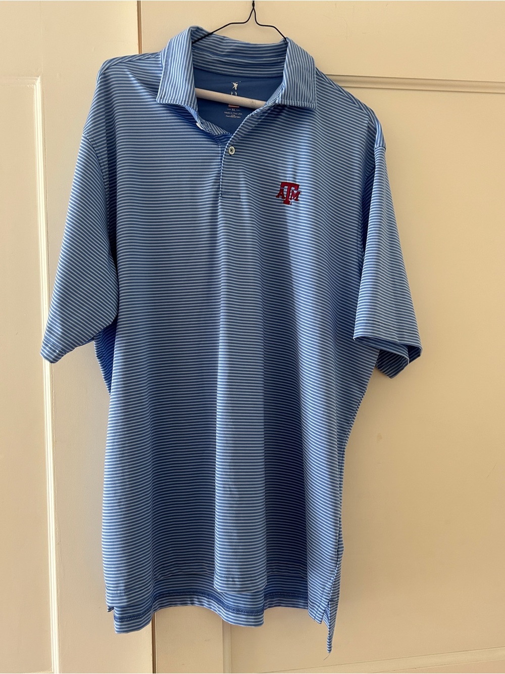 Fairway & Greene Texas A&M Aggies blue Striped Golf Polo Men’s XL